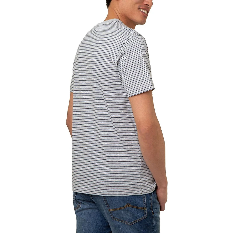 U.S. Polo Men's Stripe V-Neck Tee