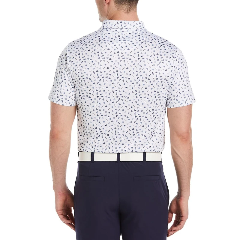 PGA TOUR Polo de golf extensible à manches courtes pour homme