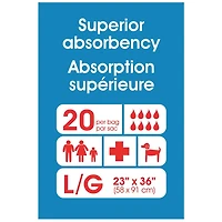 Protège-draps jetables UltraBlok™, avec centre pelucheux épais