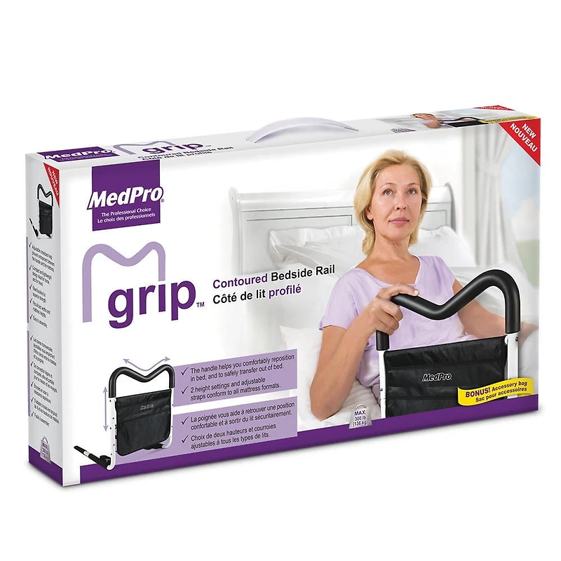 Côté de lit profilé MGrip de MedPro