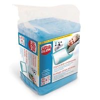UltraBlok Disposable Incontinence Underpads for Bed + Furniture, White/Blue, Large 23" X 36", 20 Ct