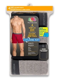 Fruit of the Loom Mens Trunk Briefs, 4-Pack