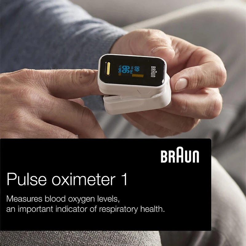 Braun BPX800CA Pulse Oximeter, Health Canada Registered