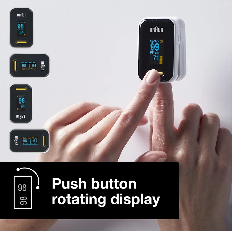 Braun BPX800CA Pulse Oximeter, Health Canada Registered