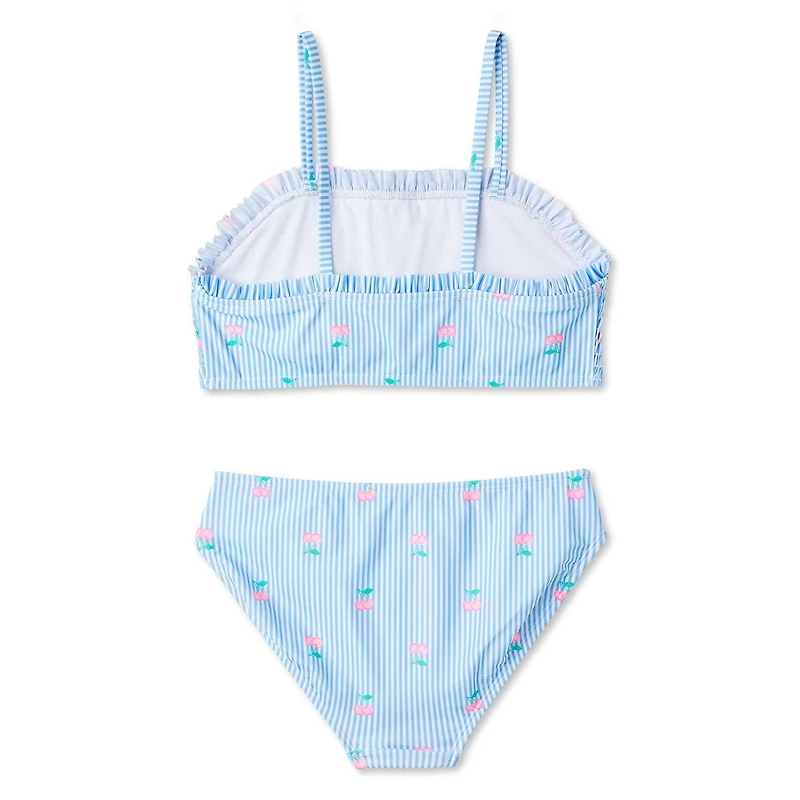 George Girls' Smocked Bikini Top 2-Piece Set