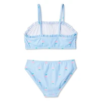 Bikini 2 pièces avec haut à smocks George pour filles
