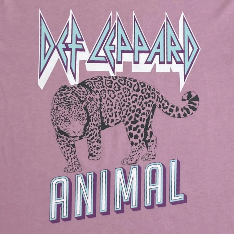 Def Leppard Tee shirt femme. Ce t-shirt à manches courtes et col rond pour femme peut facilement être porté avec votre jean ou votre bas préféré et