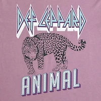 Def Leppard Tee shirt femme. Ce t-shirt à manches courtes et col rond pour femme peut facilement être porté avec votre jean ou votre bas préféré et