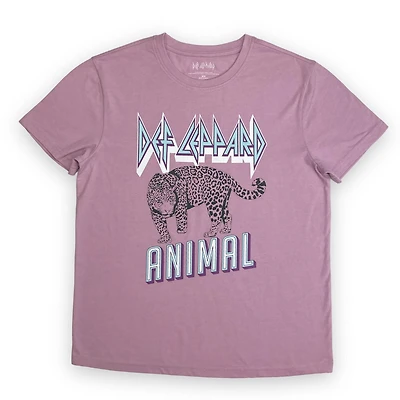 Def Leppard Tee shirt femme. Ce t-shirt à manches courtes et col rond pour femme peut facilement être porté avec votre jean ou votre bas préféré et