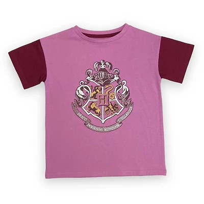 Girls drop shoulder short sleeve top, with crew neck this top is a  loose fit for free movement