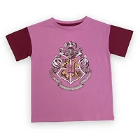 Girls drop shoulder short sleeve top, with crew neck this top is a  loose fit for free movement