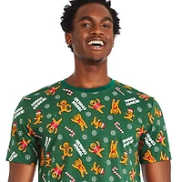 T-shirt de Noël imprimé George pour hommes