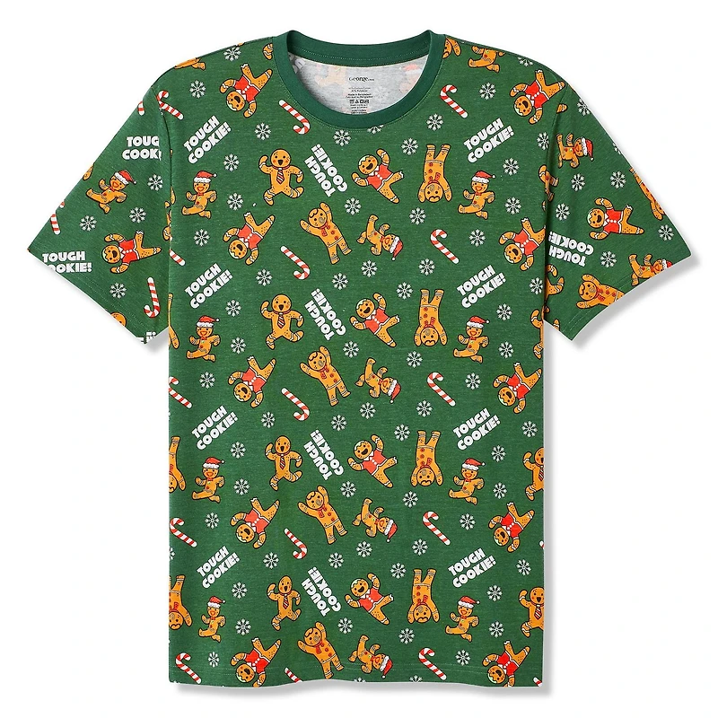 T-shirt de Noël imprimé George pour hommes