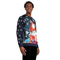 Coton ouaté de Noël avec encolure ronde George pour hommes