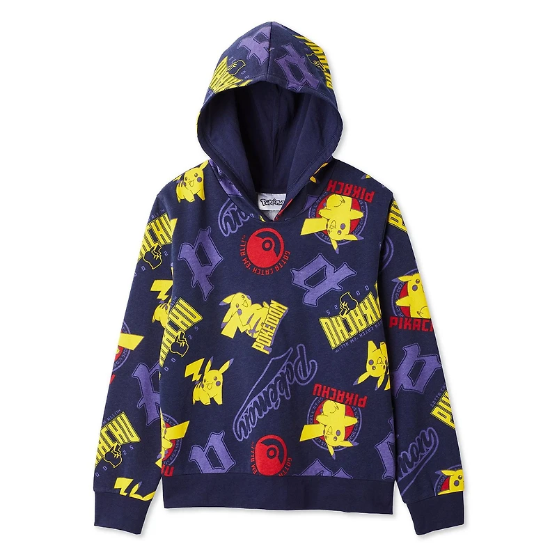 Pokemon Boys' Pikachu Printed Hoodie