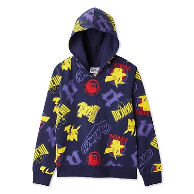 Pokemon Boys' Pikachu Printed Hoodie