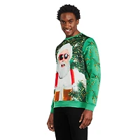 Coton ouaté de Noël avec encolure ronde George pour hommes