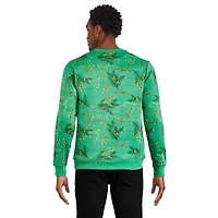 Coton ouaté de Noël avec encolure ronde George pour hommes