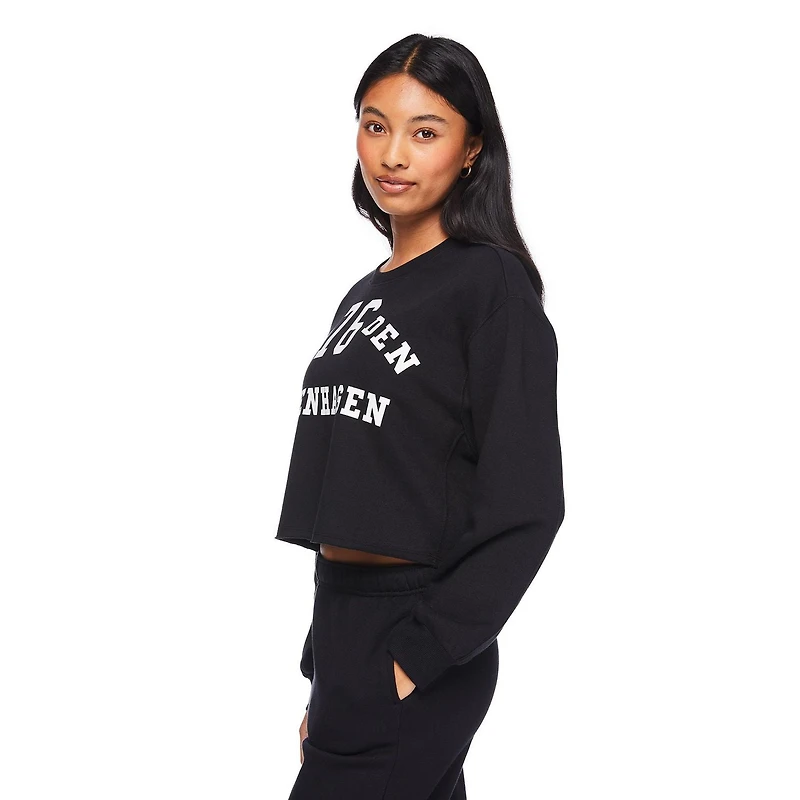 No Boundaries Women's Cropped Fleece Popover, Sizes XS-XXL