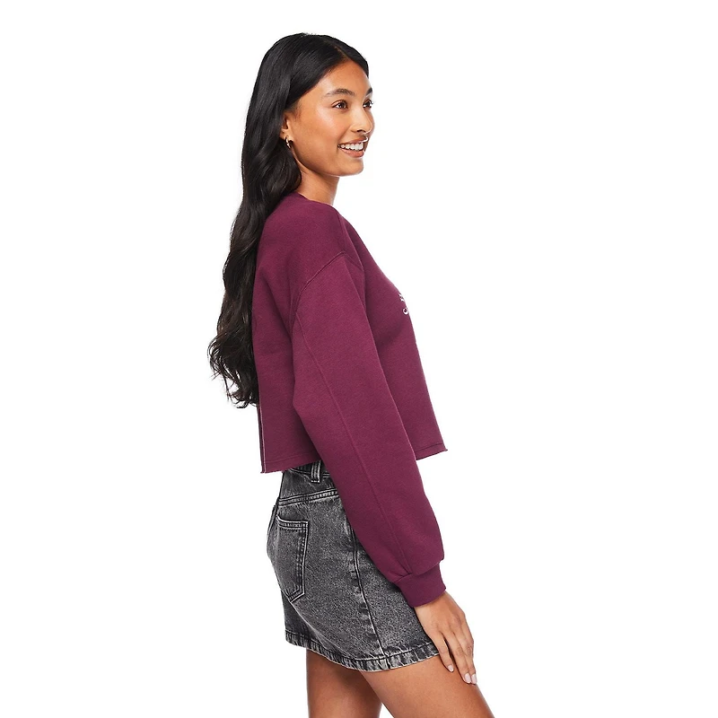 No Boundaries Women's Cropped Fleece Popover, Sizes XS-XXL