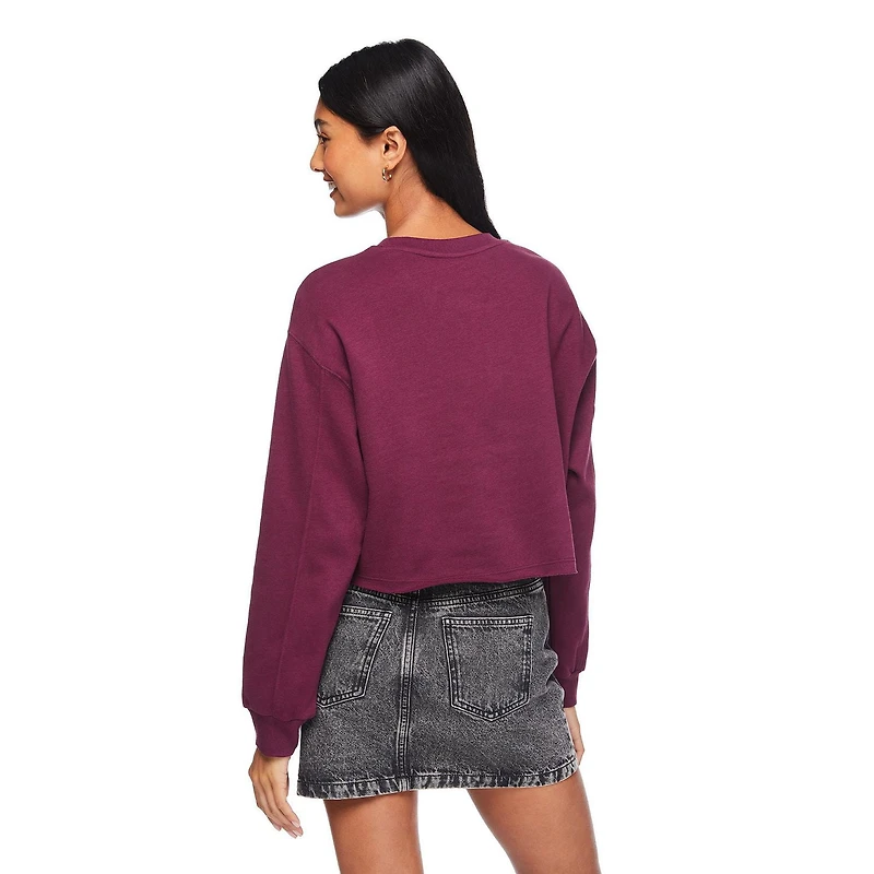 Chandail en molleton écourté No Boundaries pour femmes Tailles TP–TTG