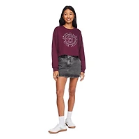 No Boundaries Women's Cropped Fleece Popover, Sizes XS-XXL