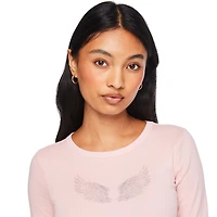 T-shirt bébé à manches longues No Boundaries pour femmes Tailles TP–TTG