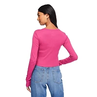 T-shirt bébé à manches longues No Boundaries pour femmes Tailles TP–TTG