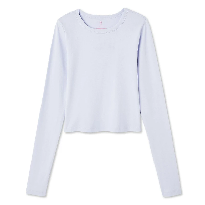 No Boundaries Women's Long Sleeve Baby Tee