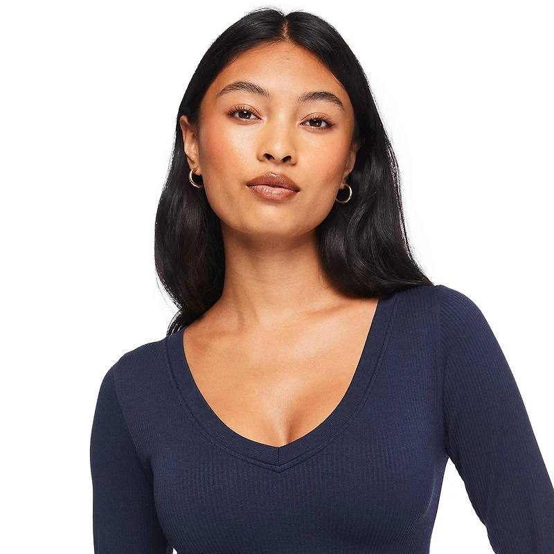 No Boundaries Women's Long Sleeve Tee, Sizes XS-XXL