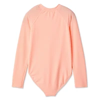 Maillot de bain une pièce anti-UV à manches longues George pour filles