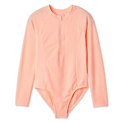 Maillot de bain une pièce anti-UV à manches longues George pour filles