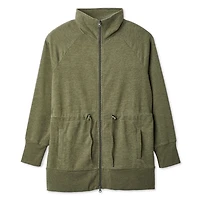 Iyla Women's Full Zip Longline Athleisure Jacket