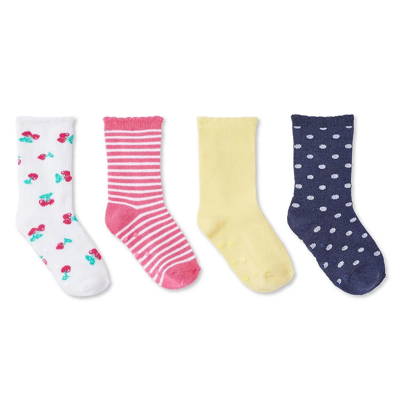 Lot de 4 paires mi-chaussettes George pour petites filles