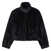 Manteau en similifourrure No Boundaries pour femmes Tailles TP–TTG