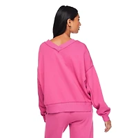 Chandail surdimensionné à encolure en V No Boundaries pour femmes Tailles TP–TTG