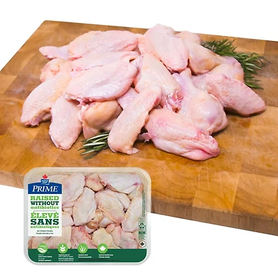 Prime Split Chicken Wings Raised Without Antibiotics Value Pack
