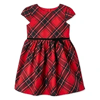Robe à motif écossais George pour petites filles