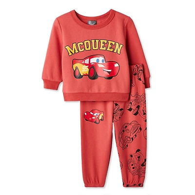 Ensemble 2 pièces avec coton ouaté Les bagnoles Disney pour bébés garçons