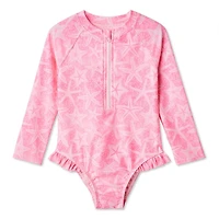 Maillot de bain 1 pièce anti-UV George pour petites filles