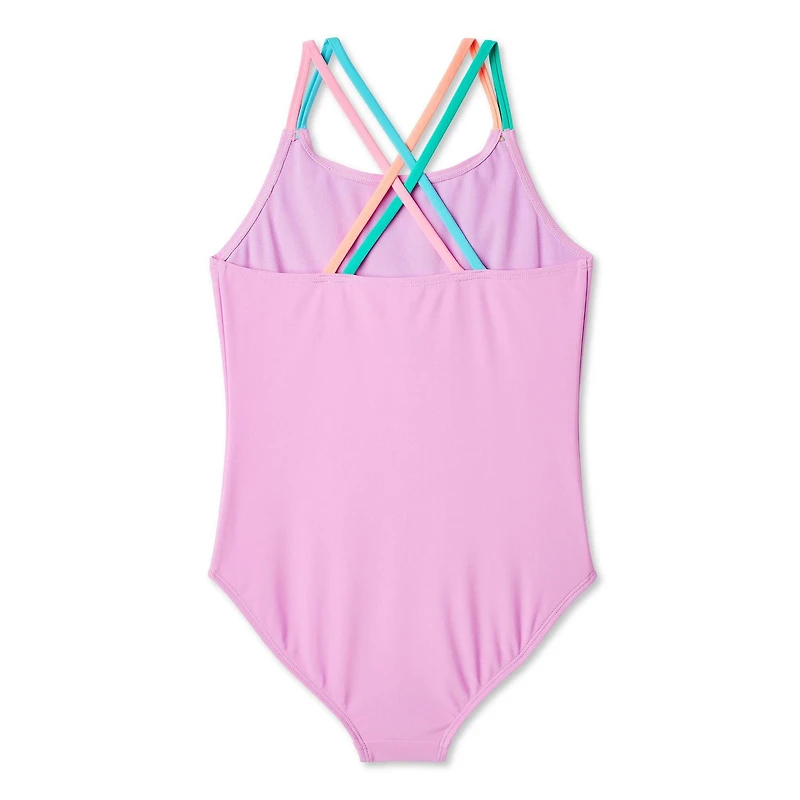 George Girls' Criss-Cross One Piece Swimsuit