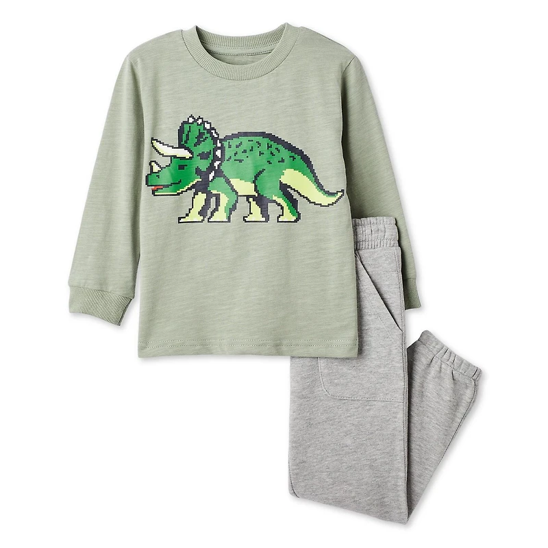 George Toddler Boys' Long-Sleeve T-Shirt 2-Piece Set