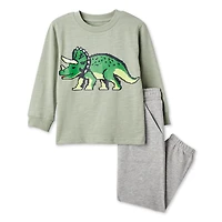 George Toddler Boys' Long-Sleeve T-Shirt 2-Piece Set