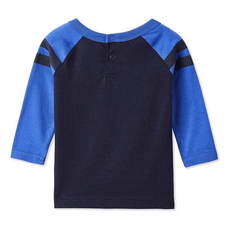 T-shirt à manches raglan avec blocs de couleur George pour bébés garçons