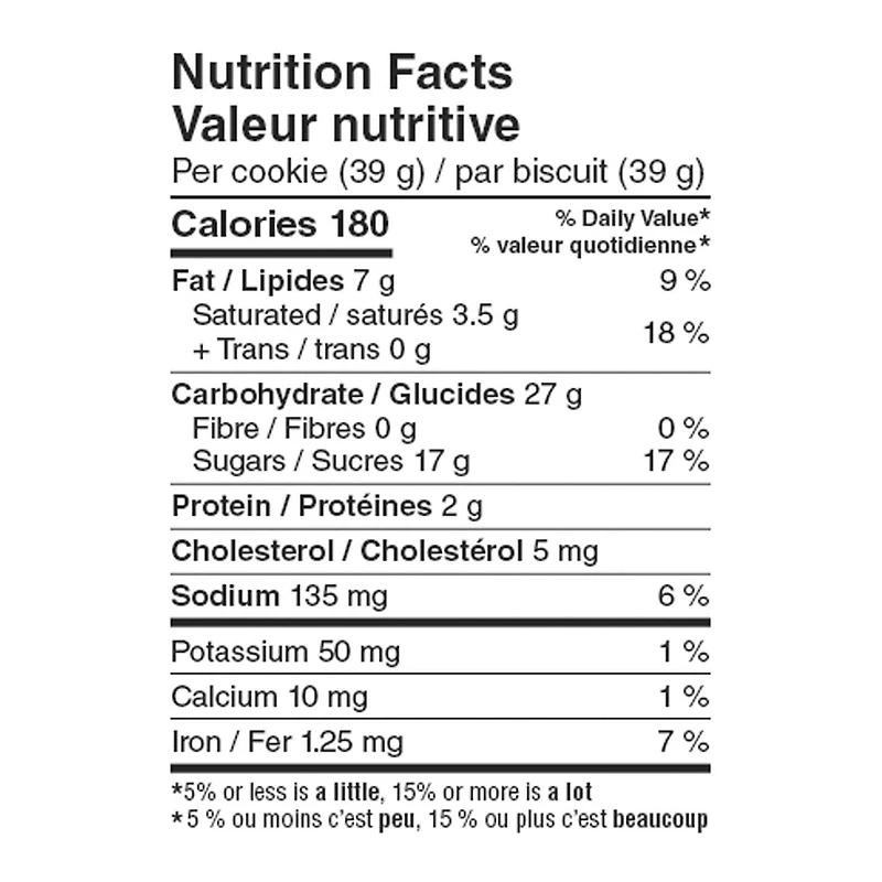 Biscuits monstres Mon marché fraîcheur 10 biscuits, 390 g