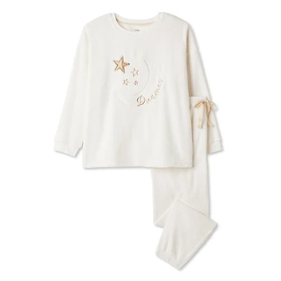 George Women's Plus Plush Pajama 2-Piece Set