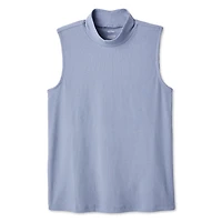 Haut côtelé à col droit Iyla pour femmes