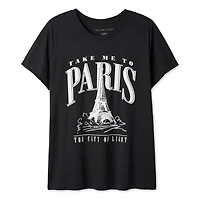 The Pink Closet Women's Plus Paris T-Shirt