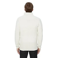 Chandail manches longues col montant zip 1/4 Dark Black