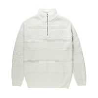 Chandail manches longues col montant zip 1/4 Dark Black